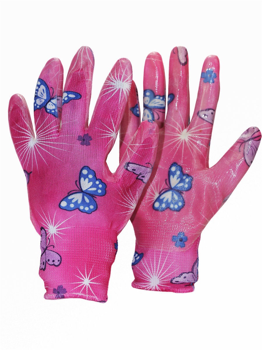 Перчатки садовые женские, розовые CHERIR PG-800 M