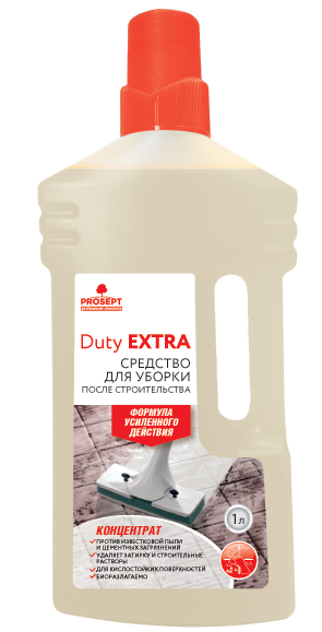 Средство для уборки после строительства 1л PROSEPT Duty Extra