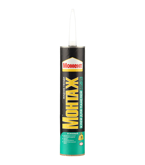 Жидкие гвозди Момент Монтаж MP-35 для панелей бежевый 400г