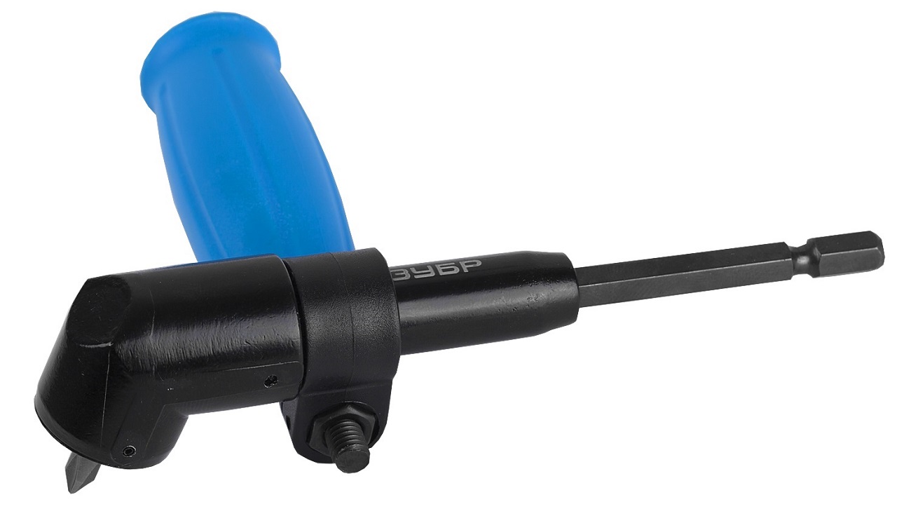 Адаптер угловой для бит с дополнительной рукояткой 135мм ЗУБР ЭКСПЕРТ 26754-135