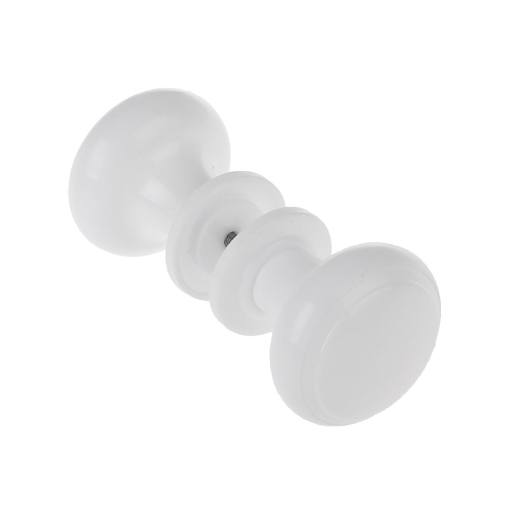 Ручка-кнопка пластик белая Металлист 70-0-802