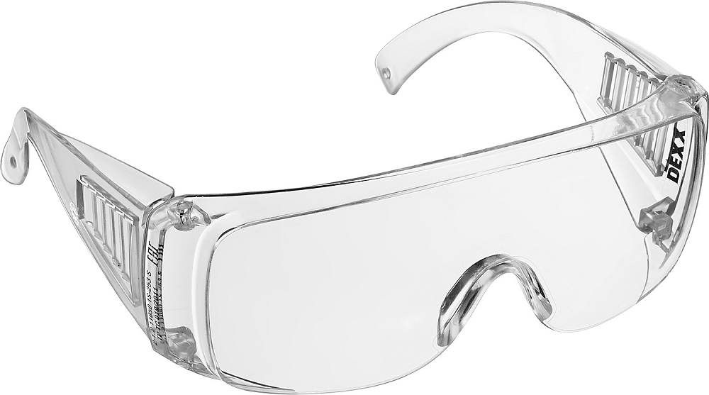 Очки защитные с боковой вентиляцией белые DEXX 11050