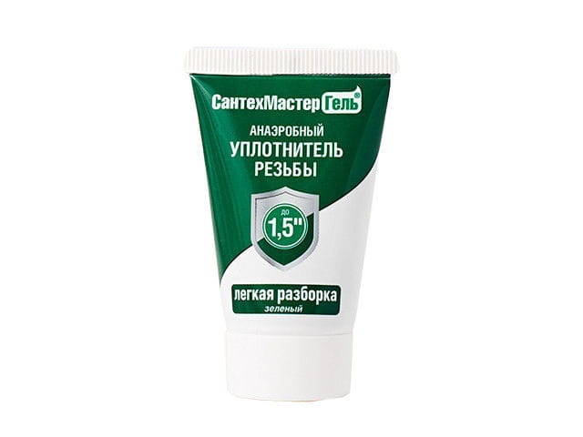 Гель сантехнический 1,5", 15г зеленый САНТЕХМАСТЕР