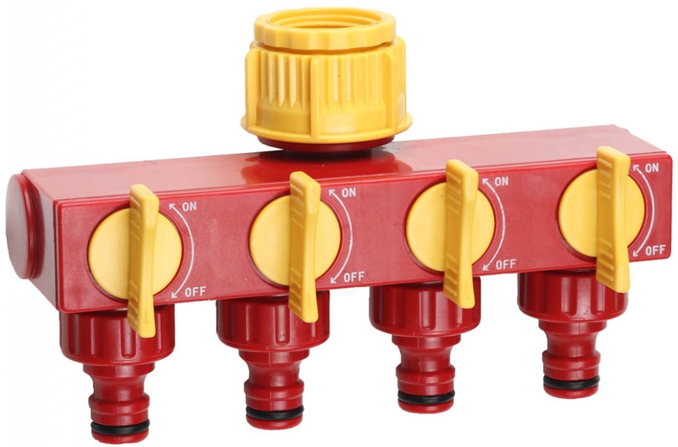 Распределитель четырехканальный пластиковый 3/4-1" GRINDA 8-426314_z01