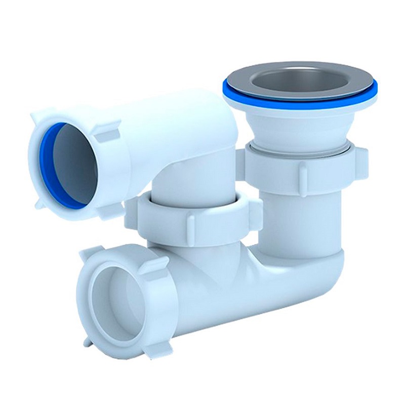 Сифон 1 1/2"х40мм для душевого поддона регулируемый АНИ ПЛАСТ Е210