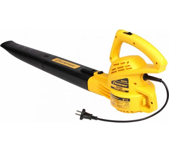 Воздуходув-пылесос электрический CHAMPION EB1000 (1кВт, 264м3/ч, 96м/с, 1,9кг)