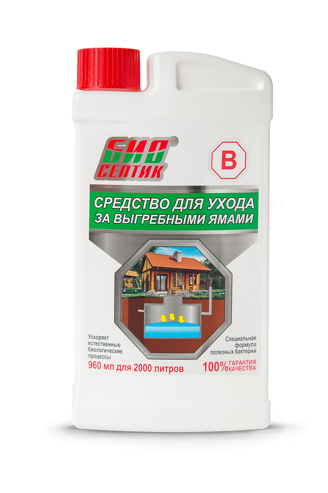 Средство для ухода за выгребными ямами В 960мл БИОСЕПТИК