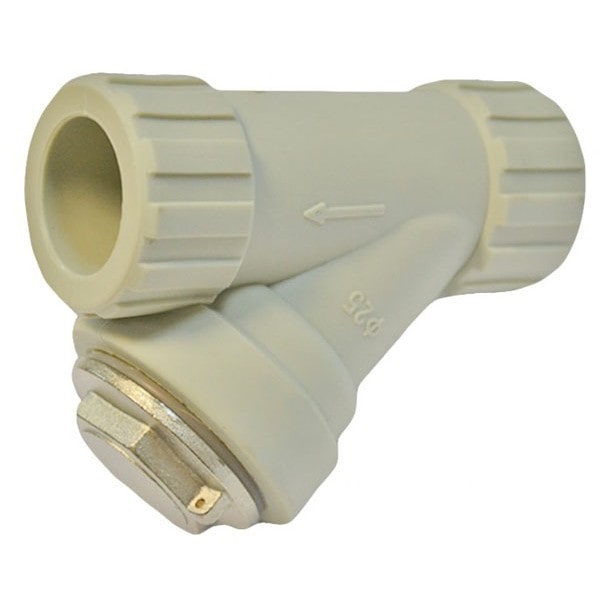 Фильтр-грязевик PP-R 20мм серый PRO AQUA