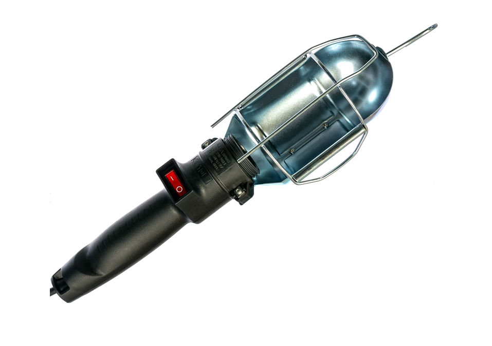 Светильник-переноска с магнитом и выключателем E27, 60Вт, 5м черный (без лампы) LUX ПР-M-60-05