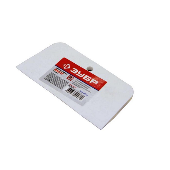 Шпатель резиновый белый 150мм ЗУБР 1016-150_z01