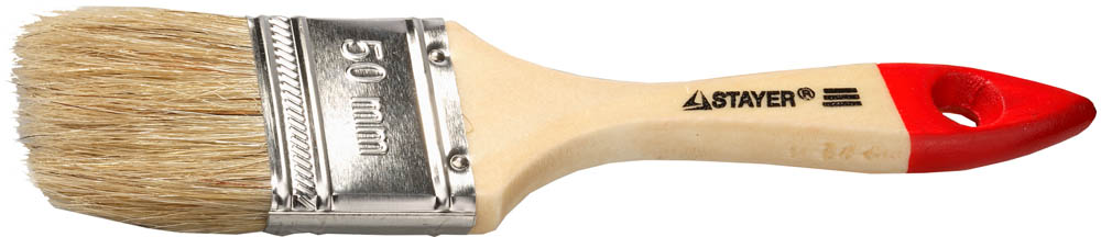 Кисть плоская натуральная 50мм STAYER 0101-050