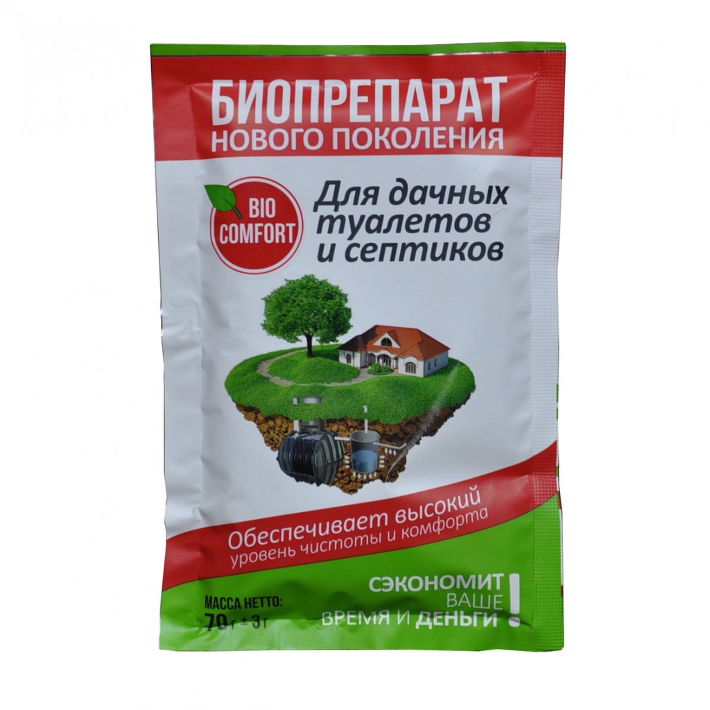 БИО средство для дачных туалетов и септиков 70г BIO COMFORT