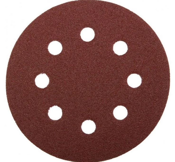 Круг шлифовальный с липучкой универсальный 125мм, P80 STAYER 5 шт.  35453-125-0080