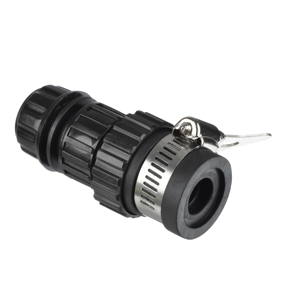 Соединитель шланга 3/4" с безрезьбовым краном с хомутом INBLOOM 160-021