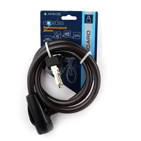 Замок велосипедный 1000мм APECS PD-84-100CM 2590