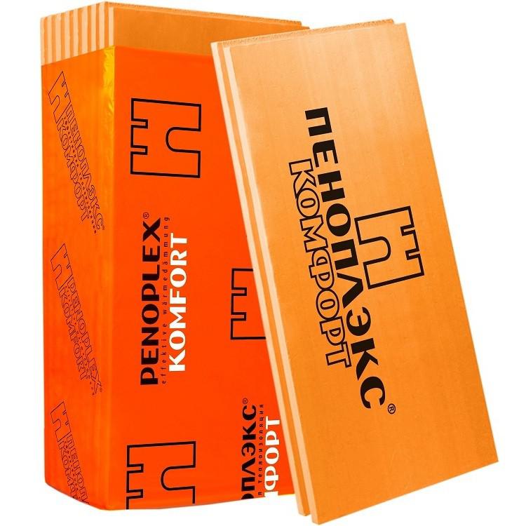 Пенополистирол 20х585х1185мм, 13,864м2, 20шт ПЕНОПЛЕКС КОМФОРТ, 1 упак