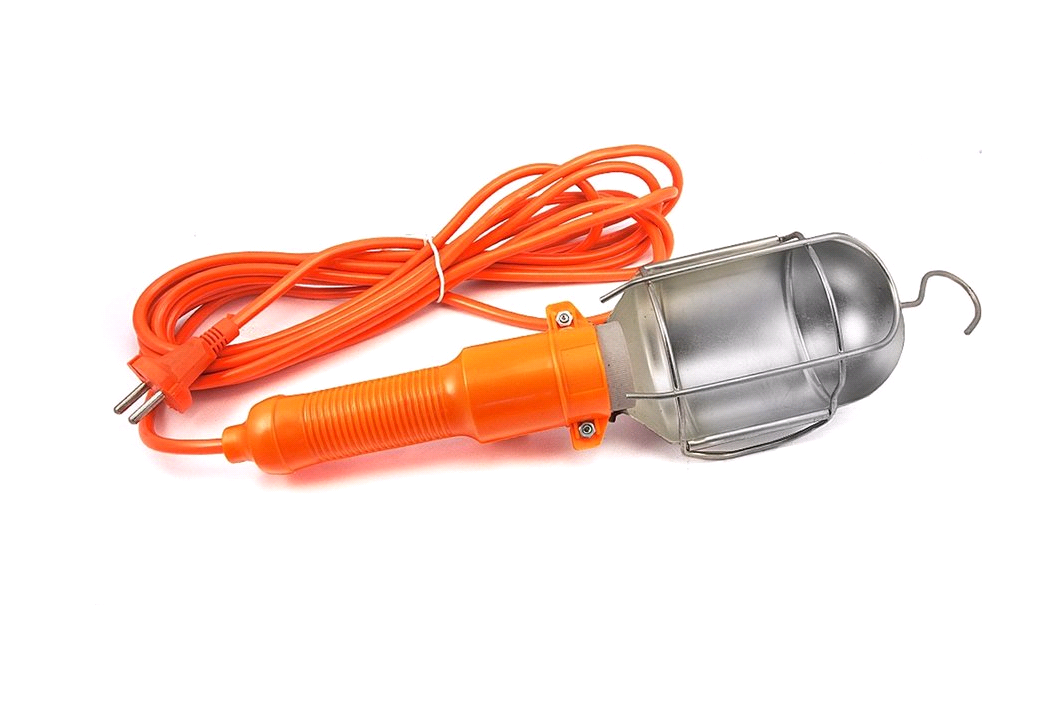 Светильник-переноска E27, 60Вт, 5м оранжевый (без лампы) LUX ПР-60-05