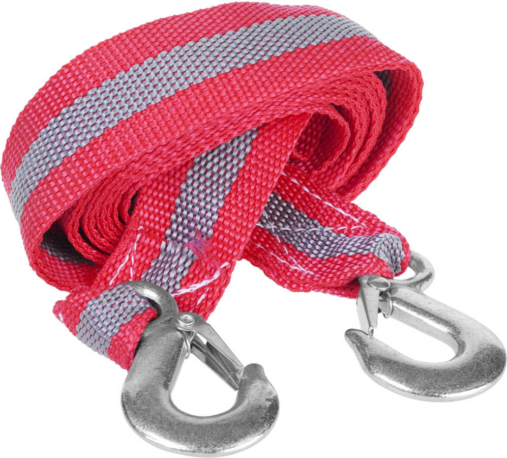 Трос буксировочный ЗУБР, 4м, 3,5т, 2 крюка, сумка 61210-3.5