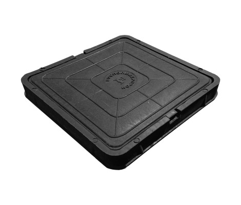 Люк канализационный ЛПК квадратный черный (3т)