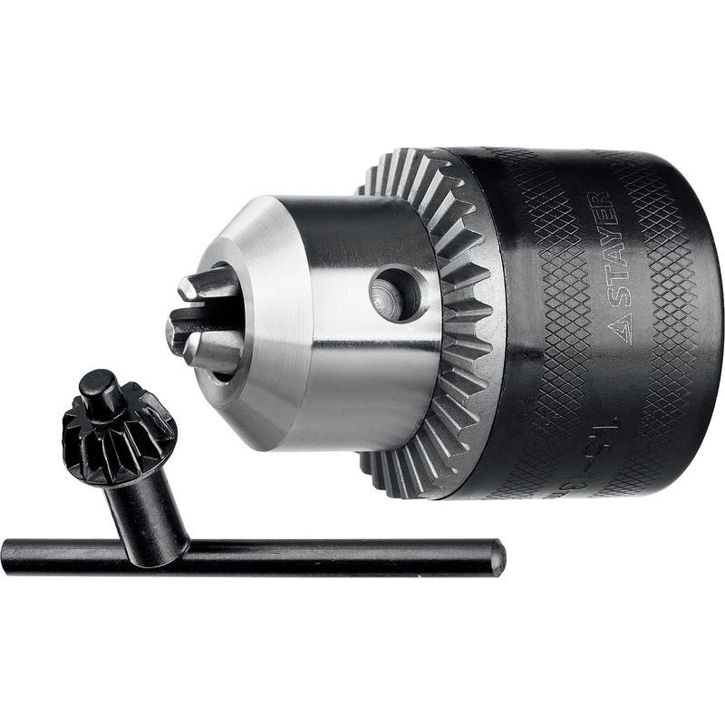 Патрон для дрели с ключом 1/2 1,5-13мм STAYER 29055-13-1/2