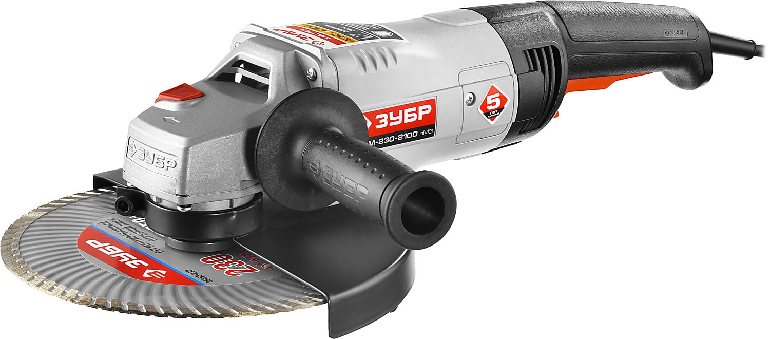 Угловая шлифмашина ЗУБР МАСТЕР УШМ-230-2100 ПМЗ код 80120