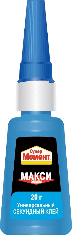 Клей секундный прозрачный 20гр МОМЕНТ Супер Макси