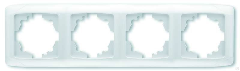 Рамка 4-м горизонтальная белая VI-KO Carmen 571104