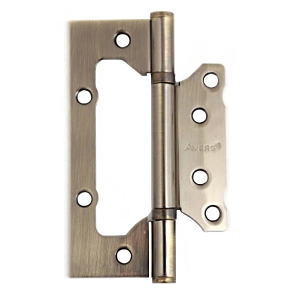 Петля накладная на деревянные двери 100х75х2,5мм бронза AVERS 100*75*2,5-В2-АВ 671