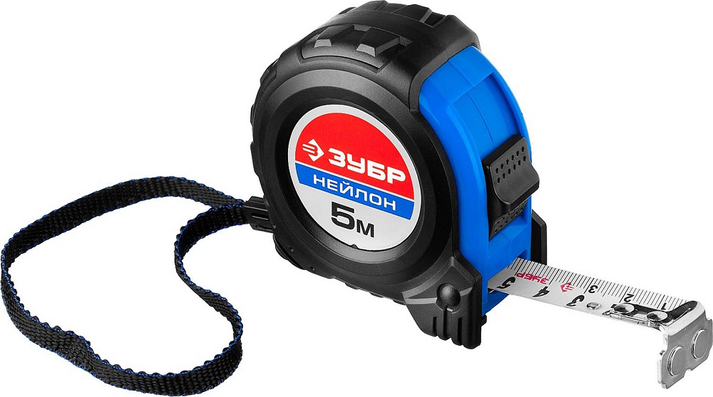 Рулетка с магнитом 5м/19мм ЗУБР НЕЙЛОН 34056-05-19_z01
