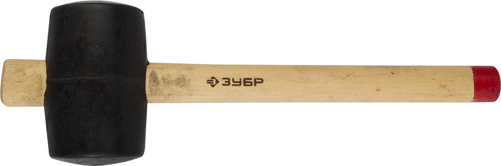 Киянка резиновая с деревянной ручкой 75мм 0,68кг ЗУБР 2050-75