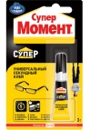 Клей секундный прозрачный 3г МОМЕНТ Супер
