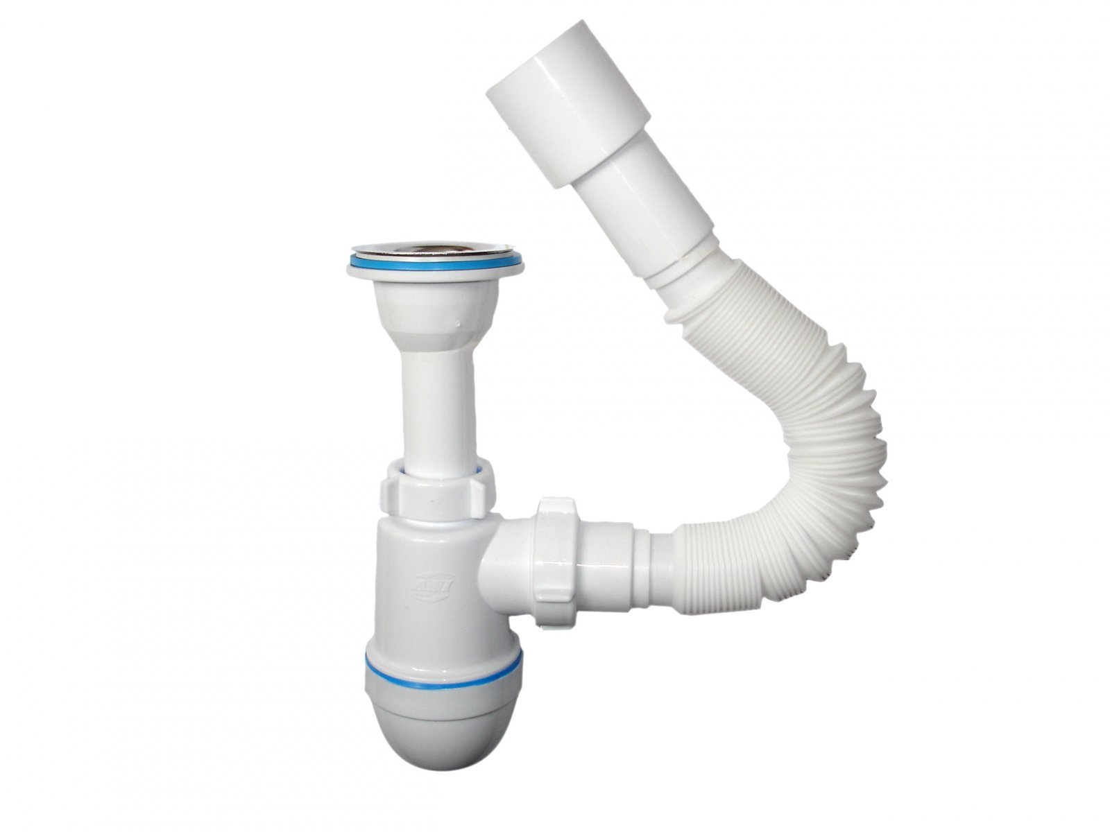 Сифон 1 1/2"х40мм с гофрой 40х40х50мм L320-710мм АНИ ПЛАСТ С0115