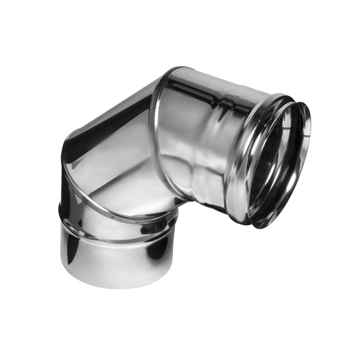 Колено н/ж T=0,5мм D=110мм угол=90 FERRUM