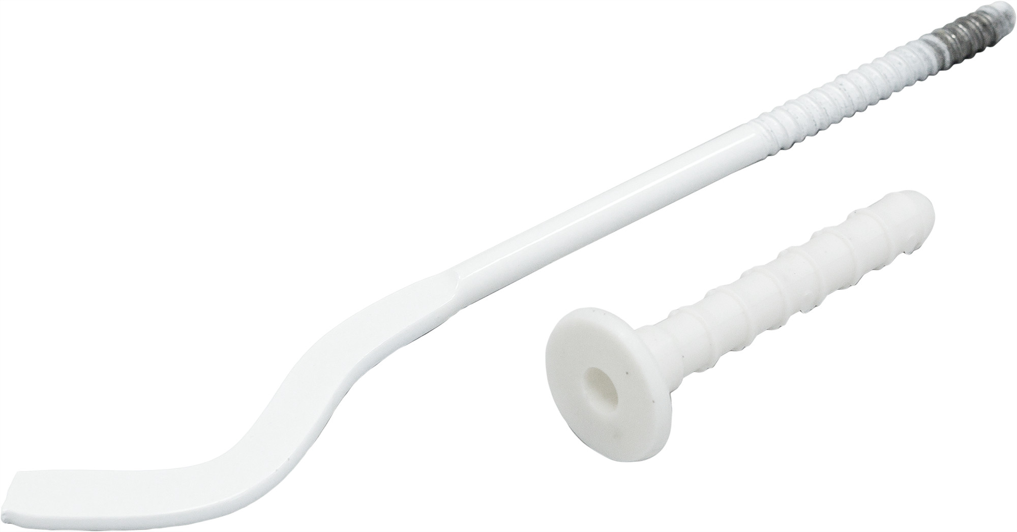 Кронштейн штыревой плоский для радиатора 10х220мм белый