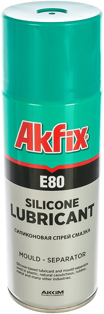 Смазка спрей силиконовая 400мл AKFIX Е80