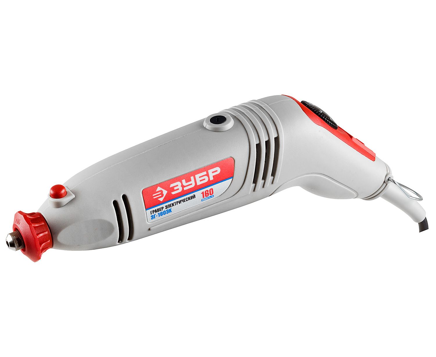 Гравер электрический с набором мини-насадок в кейсе ЗУБР ЗГ-160ЭК код 52954