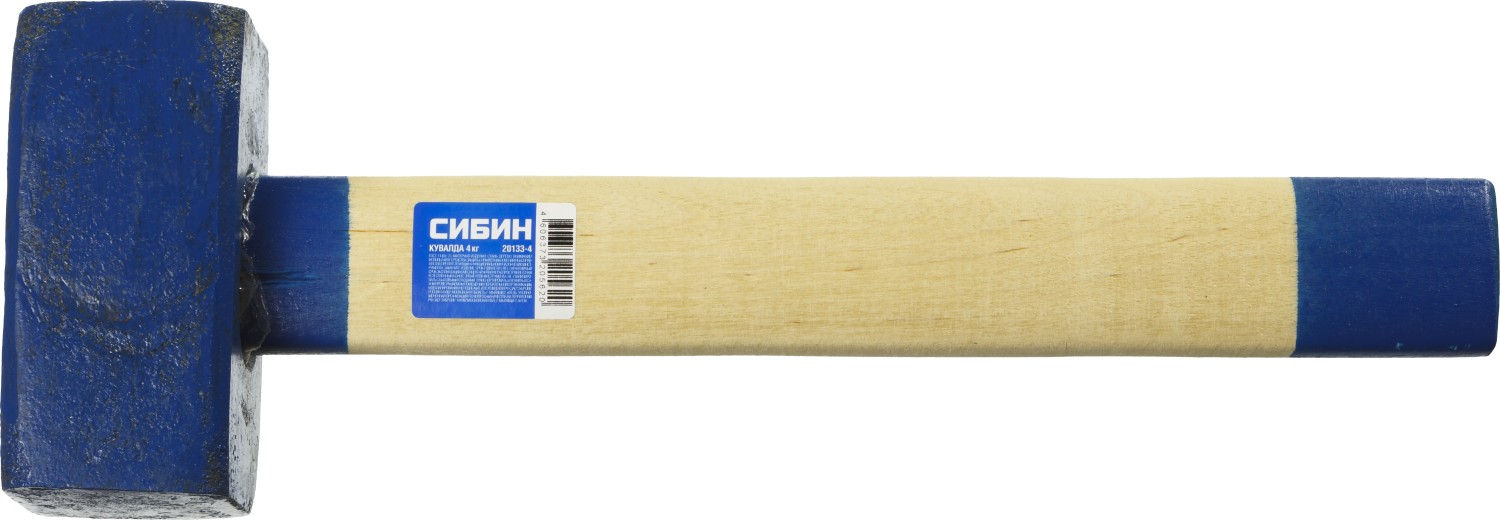 Кувалда деревянная ручка 4кг СИБИН 20133-4