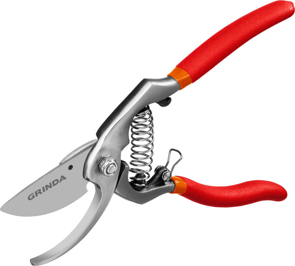 Секатор с плоскостными лезвиями цельнокованый 210мм Grinda G7 423107