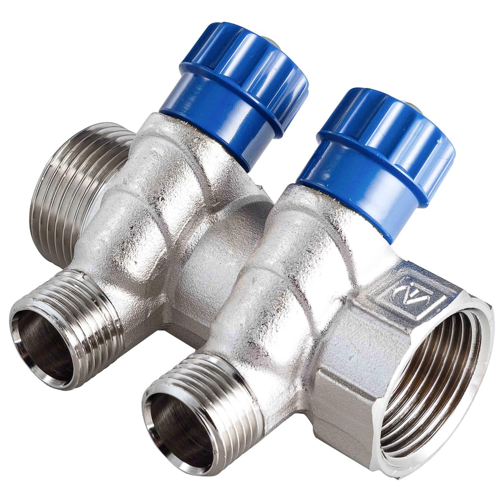 Коллектор с регулирующими кранами 3/4х2 выхода 16 TIM