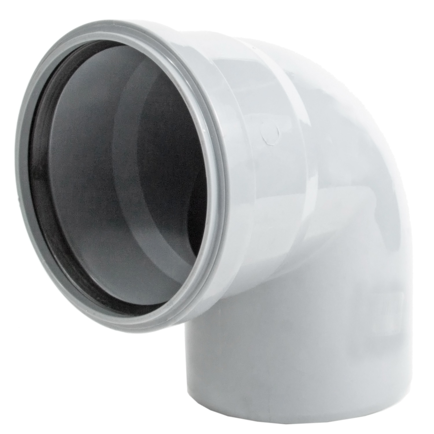 Отвод канализационный ПП серый 110мм/90градусов RTP 36981