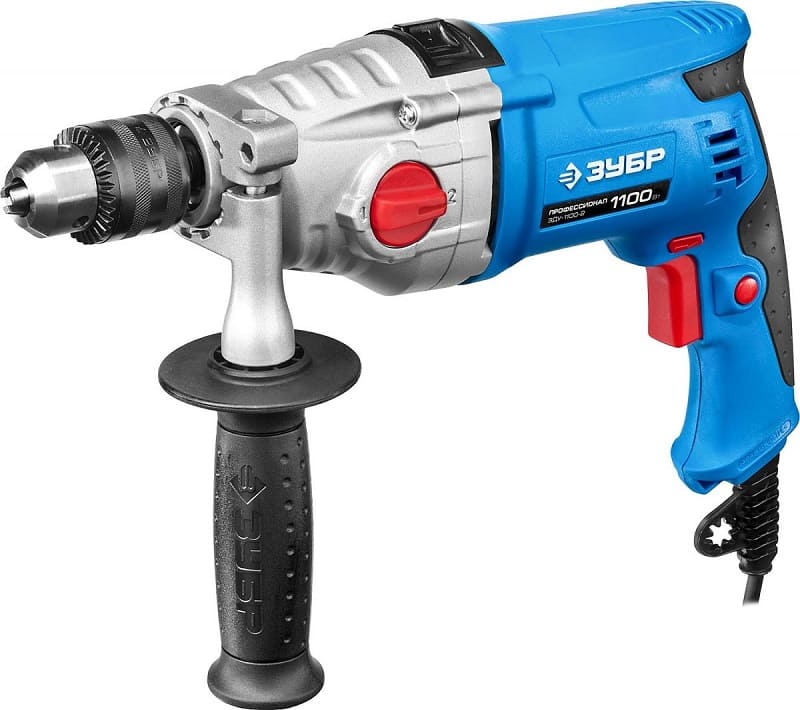Дрель ударная 1100Вт ЗУБР ЗДУ-1100-2 ЭРММ2 57184