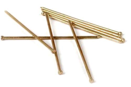 Гвозди латунированные 40мм (100г)