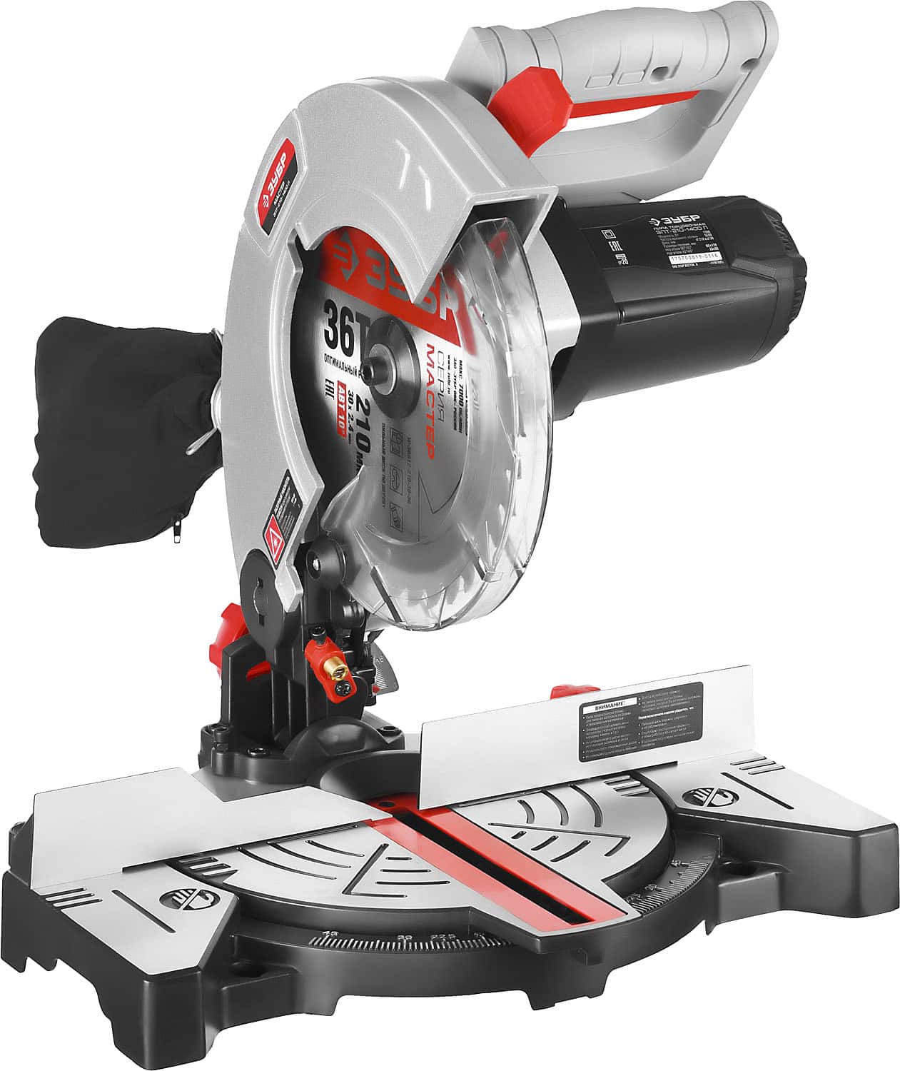 Пила торцовочная ЗУБР МАСТЕР ЗПТ-210-1400 Л, лазер 66370