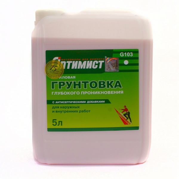 Грунтовка глубокого проникновения ОПТИМИСТ 1л 163797