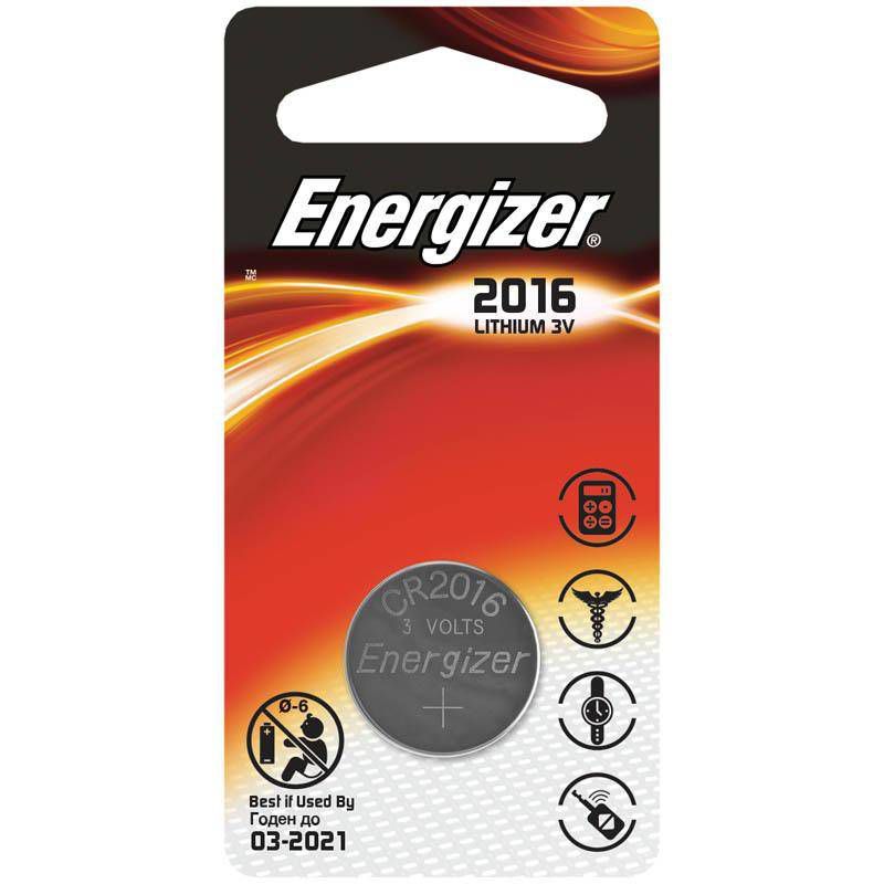 Батарейка литиевая ENERGIZER CR2016