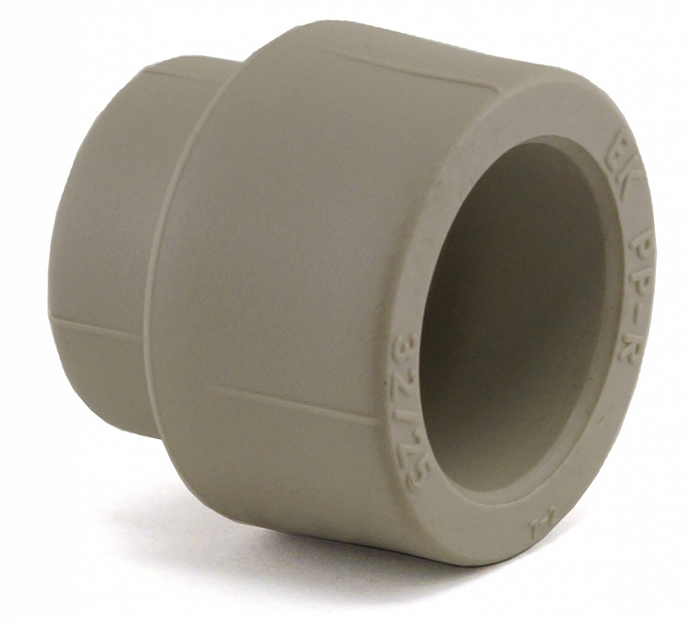 Муфта переходная PP-R серая внутренняя - внутренняя 25 х 20мм PRO AQUA