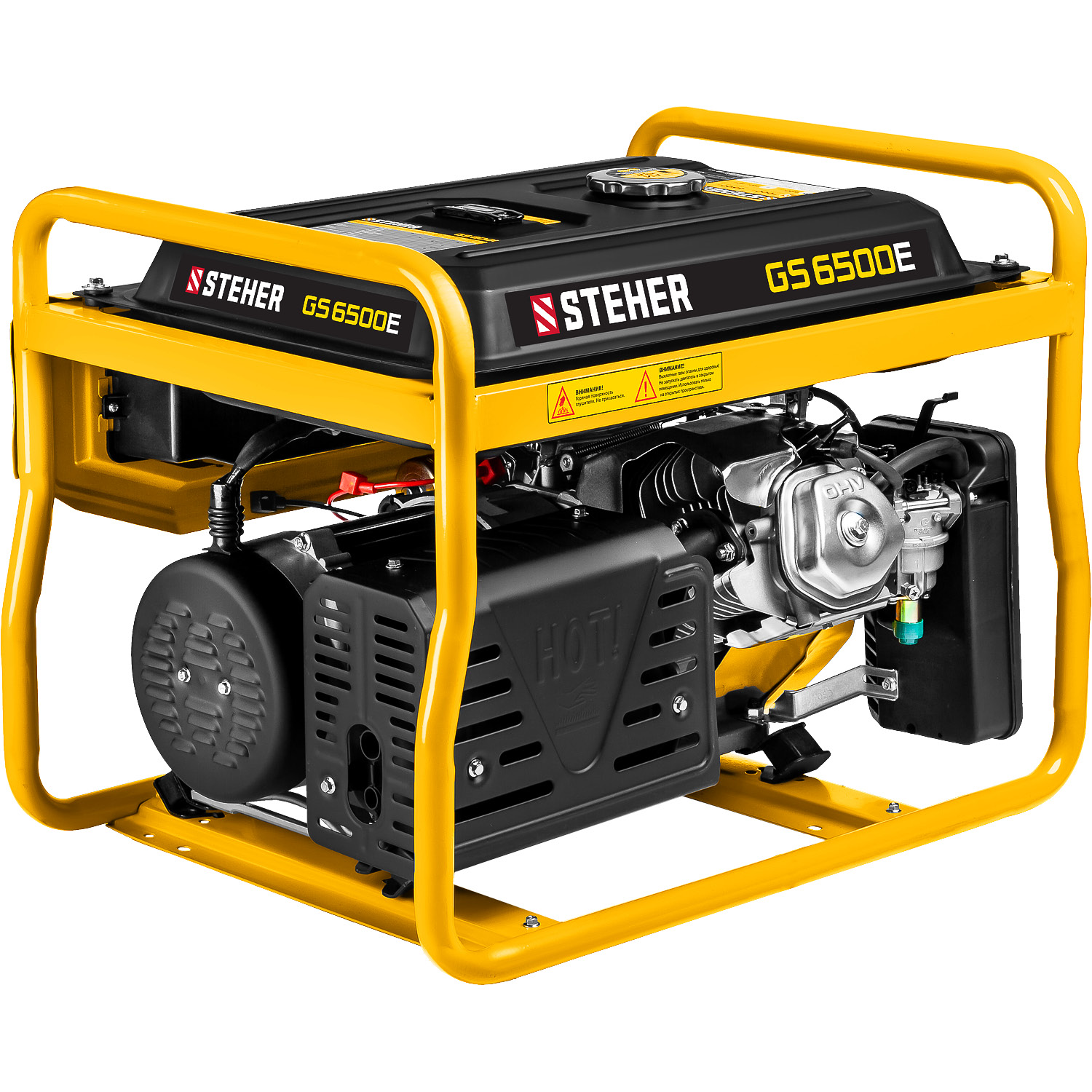 Генератор бензиновый STEHER GS-6500E 5500Вт с электростартером