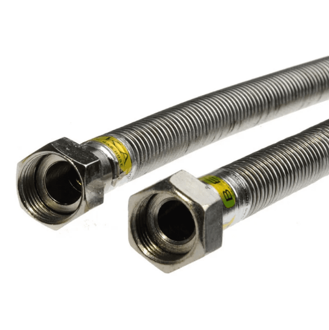 Сильфонная подводка для газа 200см 3/4" гайка-гайка
