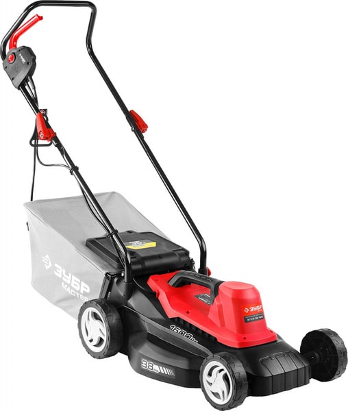 Газонокосилка электрическая роторная 25-75мм, 380мм ЗУБР ЗГКЭ-38-1600