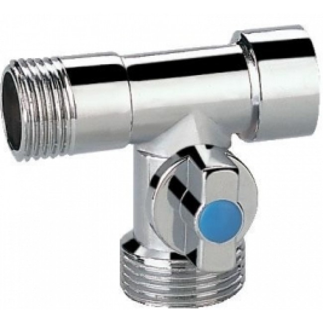 Кран проходной для стиральной машины TIM 1/2"-3/4"-1/2" BL5807